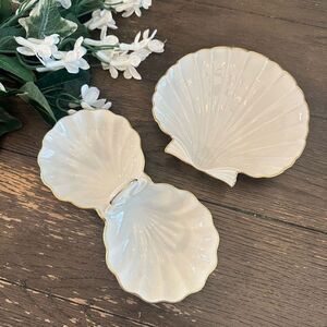 Lenox Vintage 2-Piece Set: Shell Shaped Serving Plate & Candy server made in USA